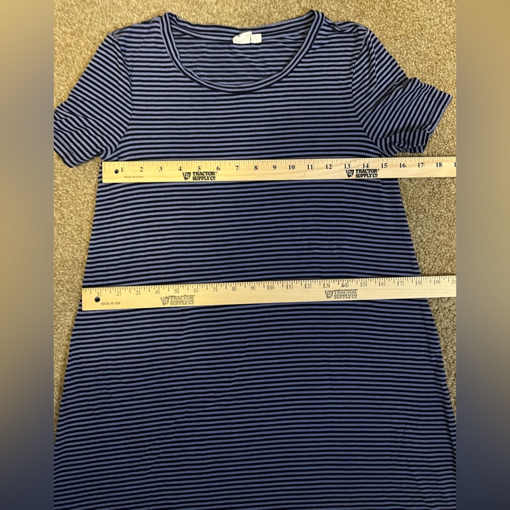 GAP Striped Blue T- Shirt Dress size XS - Picture 12 of 16